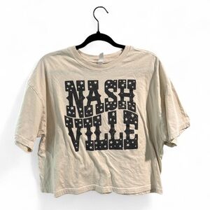 Small Nashville Graphic Tee Music City‎ Oversized T-Shirt